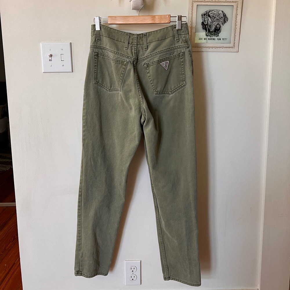 VINTAGE [guess] 90’s olive tapered leg jeans
